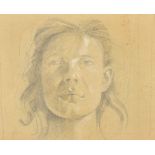 Bryan Ingham (1936-1997) British. "Billie", circa 1968, Pencil heightened with white and with