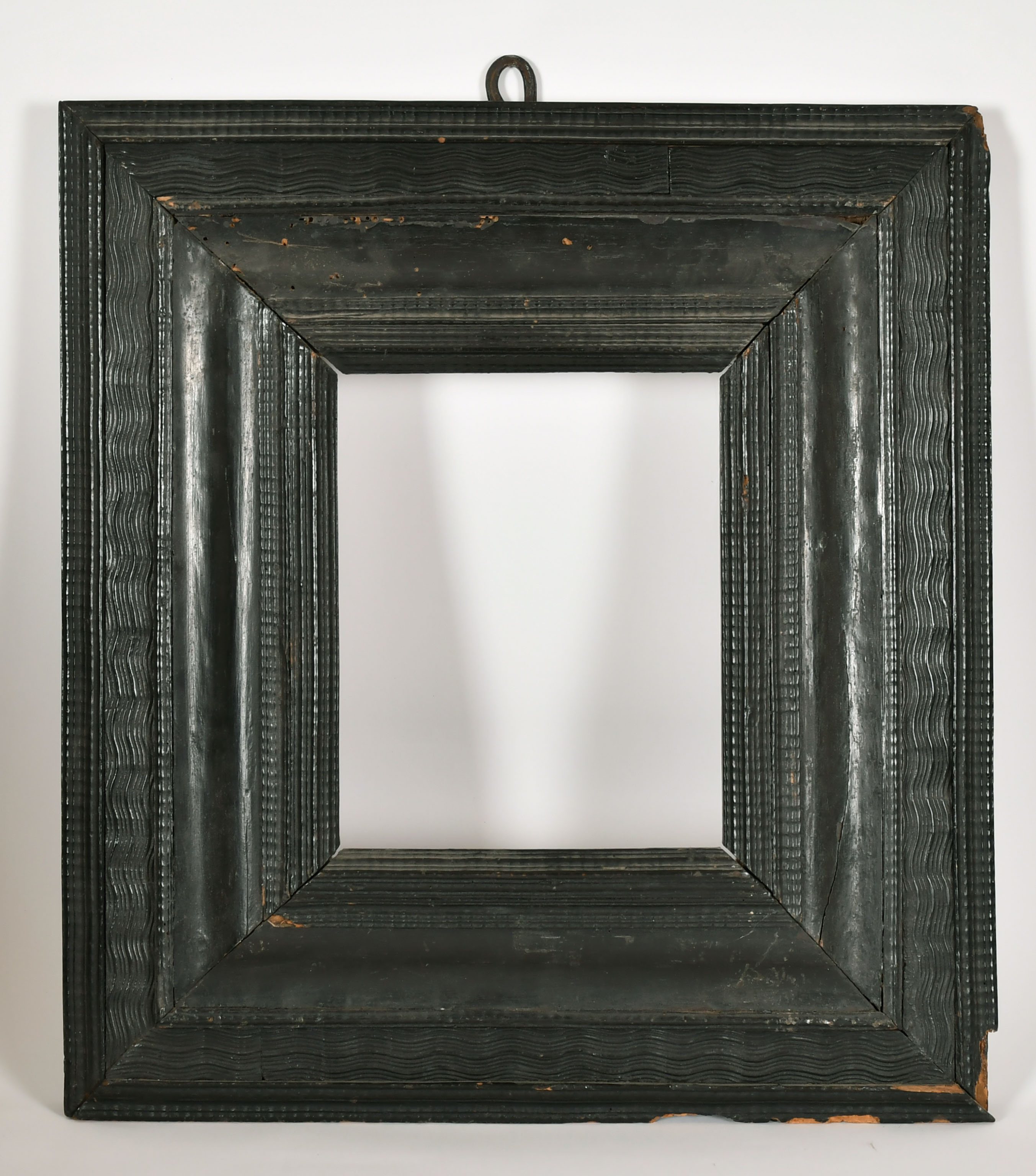 17th Century Dutch School. A Rippled Ebony Frame, rebate 10" x 8" (25.4 x 20.3cm) - Image 2 of 3