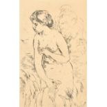 After Auguste Renoir (1841-1919) French. "Baigneuse Debout", Etching, Inscribed, 6.75" x 4" (17.2