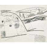 Bryan Ingham (1936-1997) British. "Walsden", Etching with roulette, Signed, Inscribed, Numbered A/