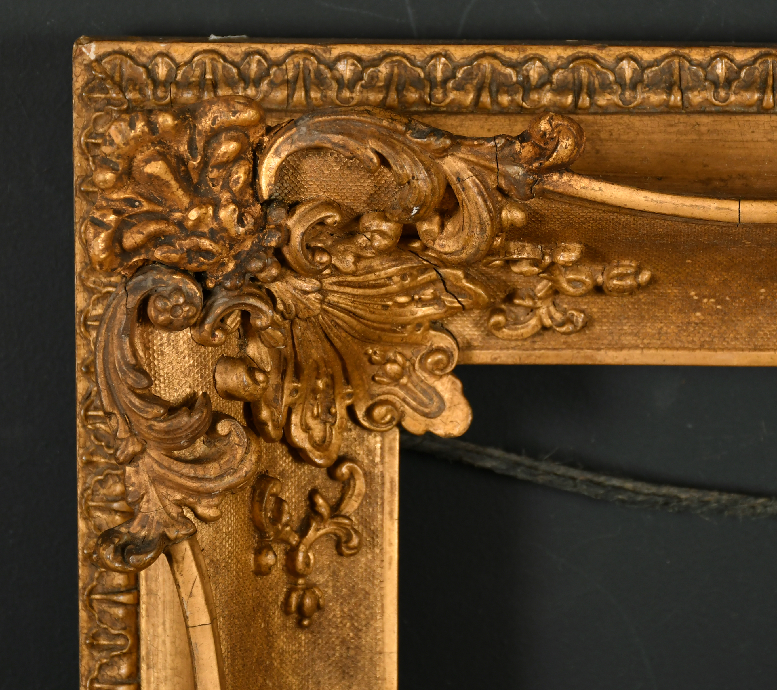 19th Century English School. A Gilt Composition Frame, with swept corners, rebate 7" x 6.25" (17.8 x
