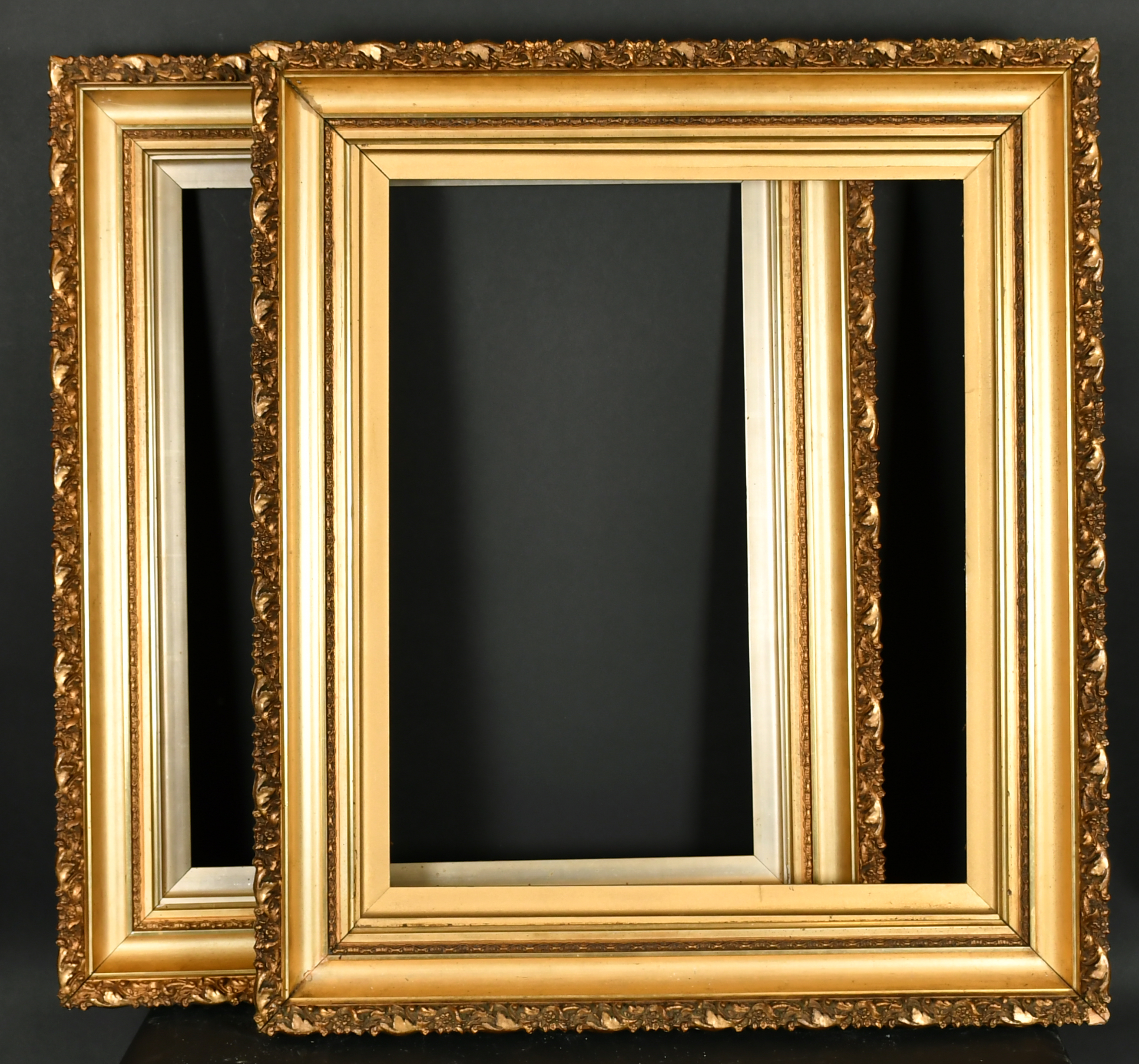 Early 20th Century English School. A Near Pair of Gilt Composition Frames, rebate 24" x 20" (61 x - Image 2 of 3