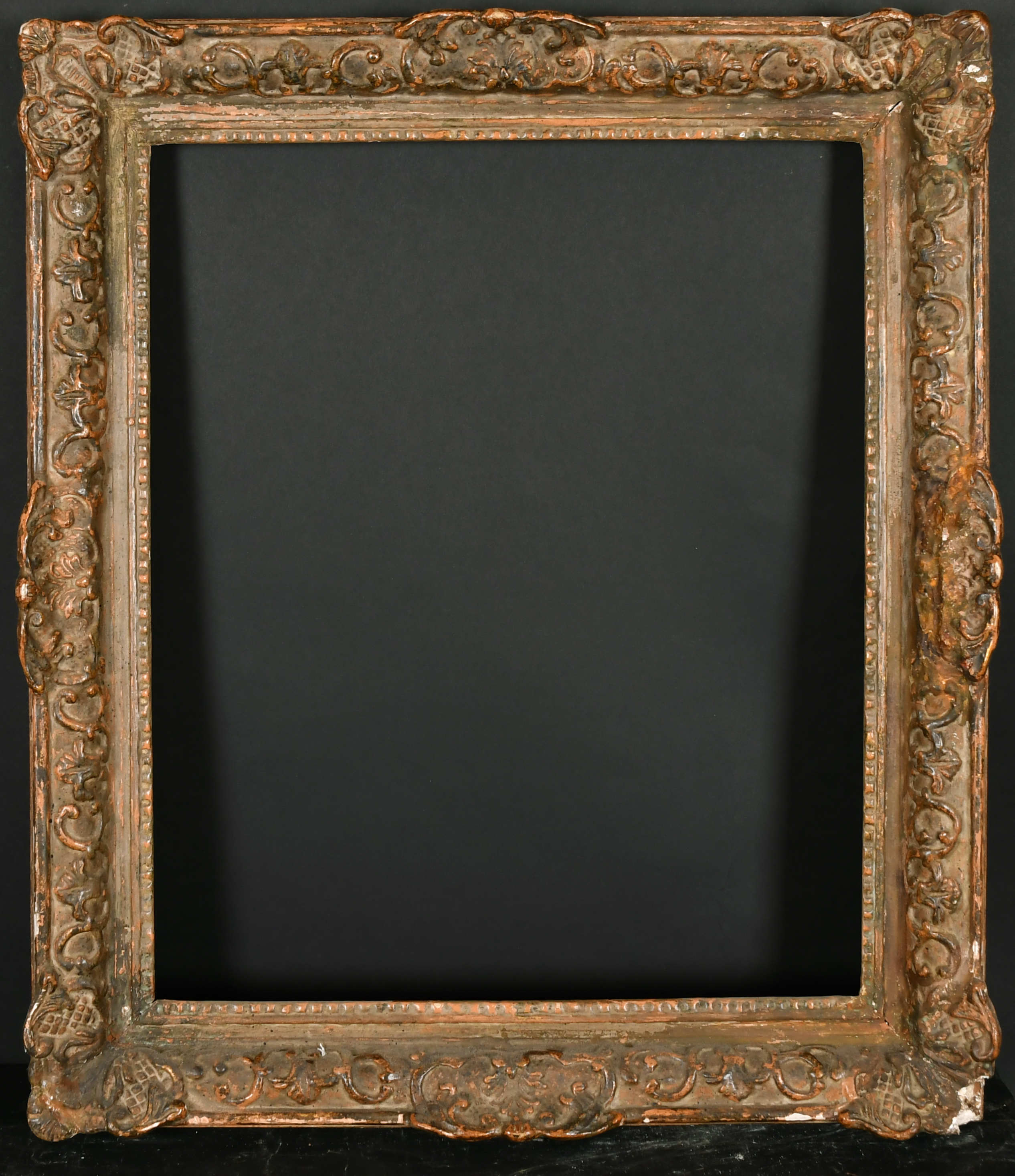 19th Century English School. A Gilt Composition Frame, with swept centres and corners, rebate 24" - Image 2 of 3