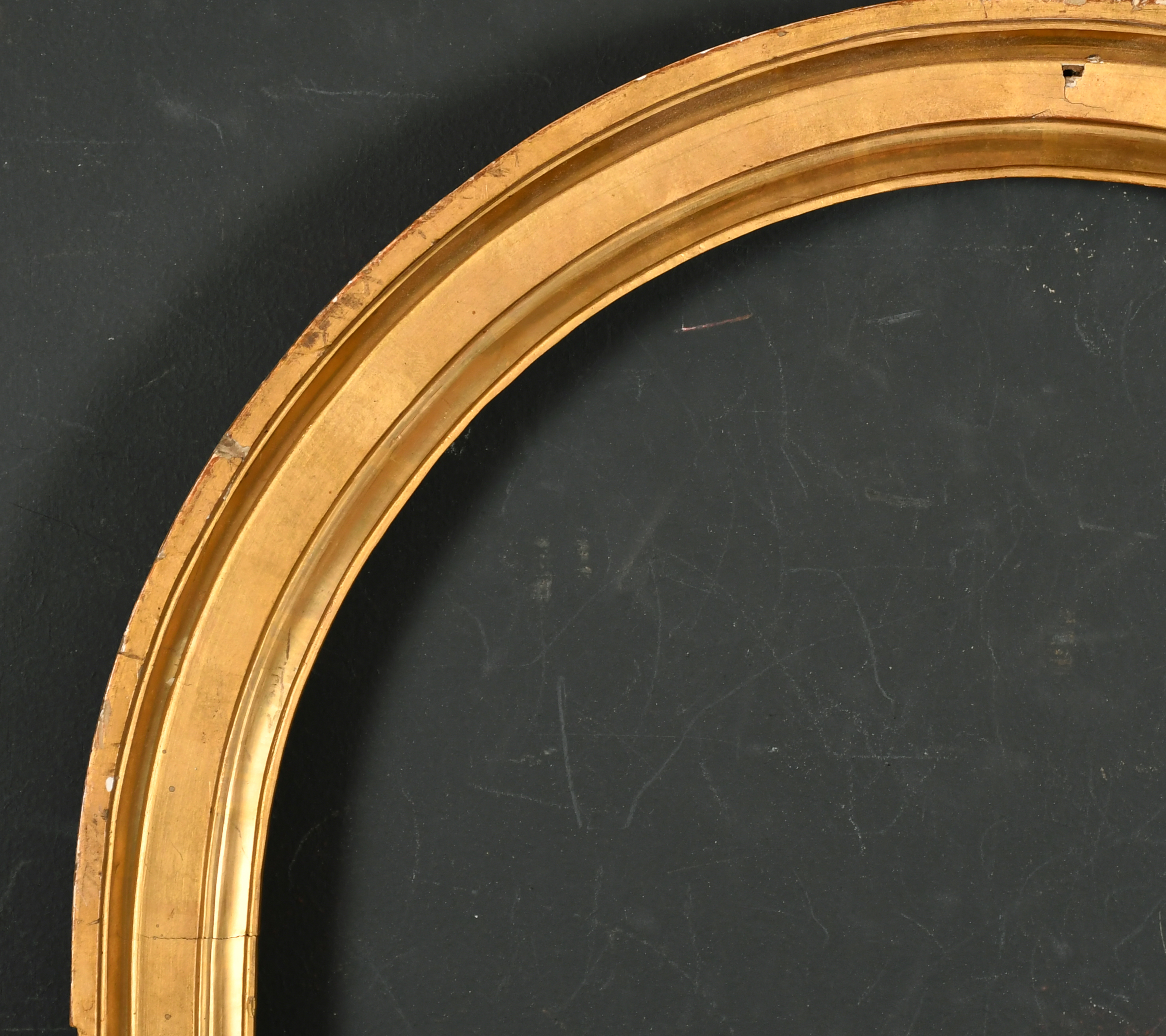 19th Century Italian School. An Arched Gilt Composition Frame, rebate 16.25" x 12" (41.3 x 30.5cm)