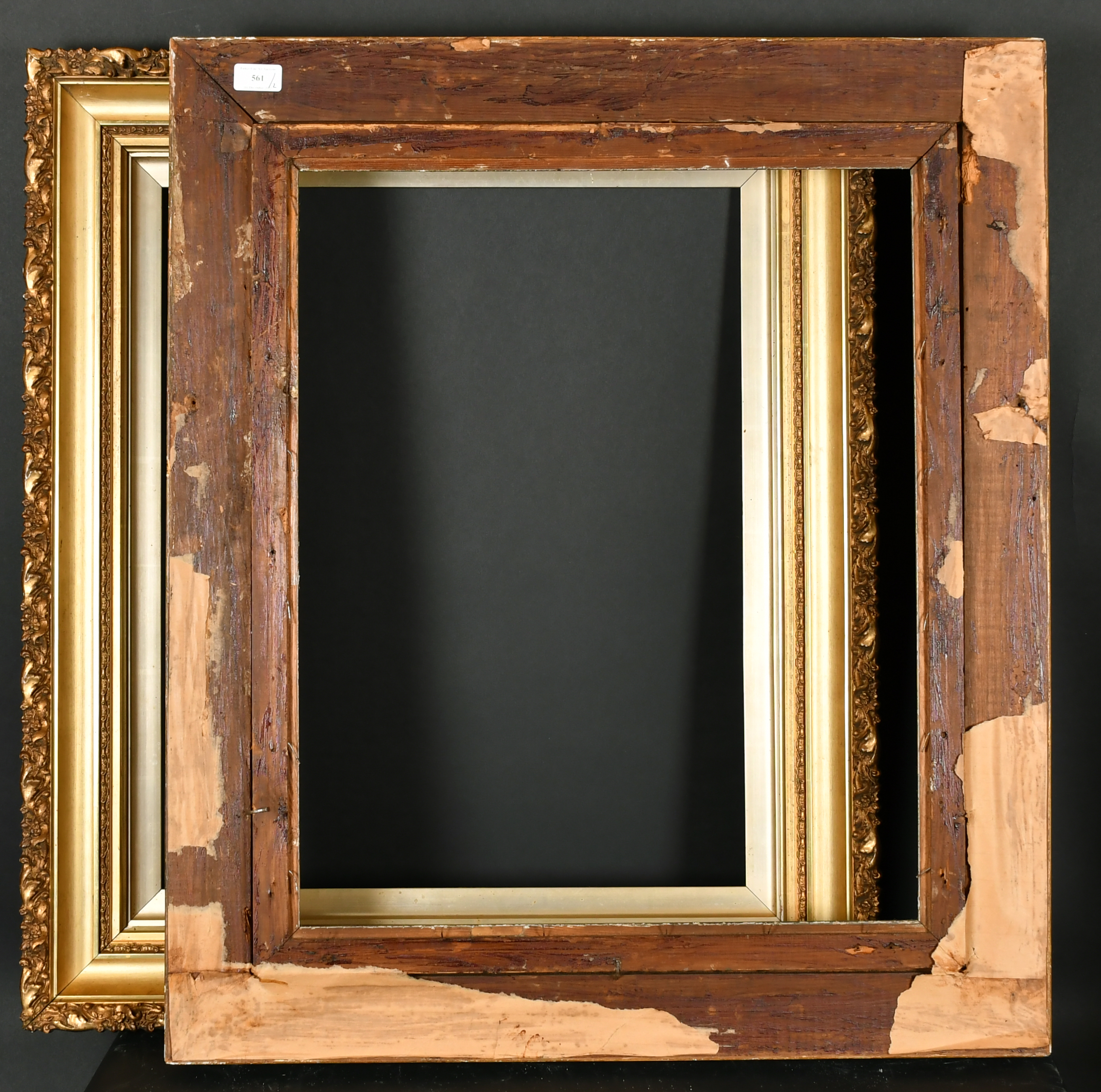 Early 20th Century English School. A Near Pair of Gilt Composition Frames, rebate 24" x 20" (61 x - Image 3 of 3