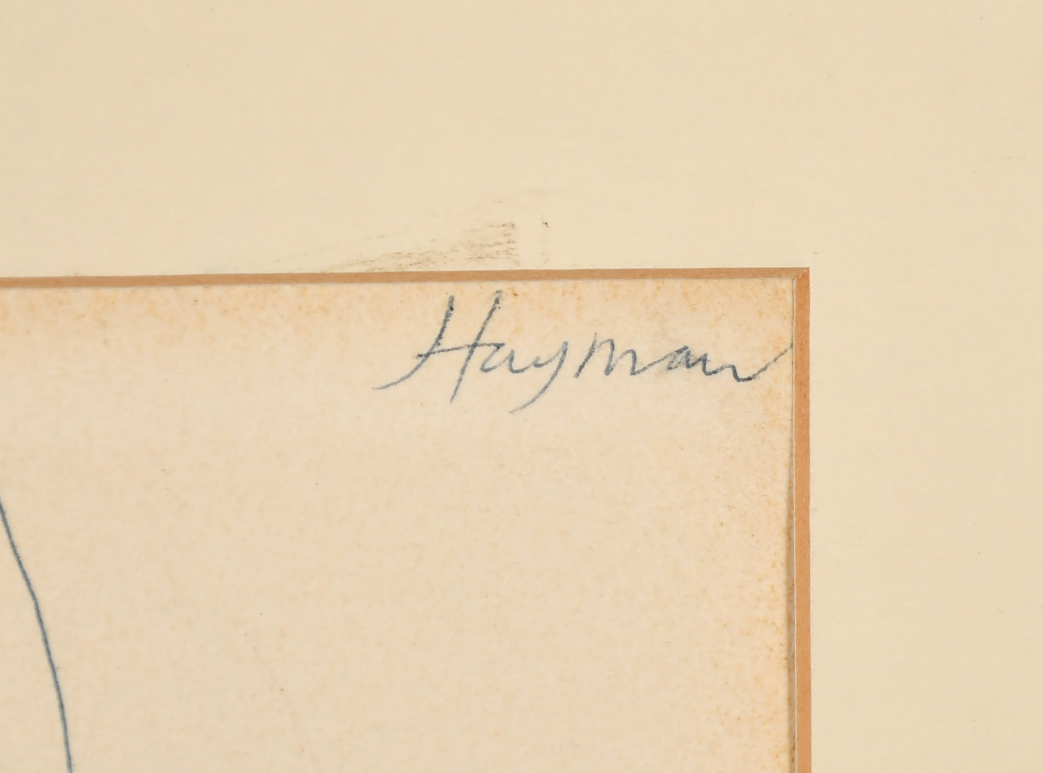 Patrick Hayman (1915-1988) British. Study of a Woman, Ink and pencil, Signed, and inscribed verso, - Image 3 of 4