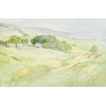 Wendy Trinder (1942-2020) British. "Cumbrian Landscape", Watercolour, Signed in pencil, and