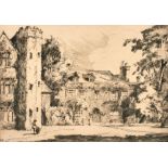 Myra Kathleen Hughes (1877-1918) Irish. "The Grange", Etching, published by W H Beynon & Co,