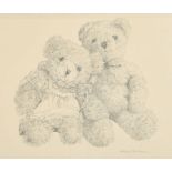 Wendy Trinder (1942-2020) British. "Teddy Bears", Pencil, Signed, 11" x 13.75" (28 x 34.8cm) and two