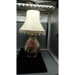 Moorcroft table lamp a/f.