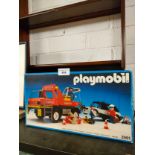 Boxed play mobil emergency service set model 3961.