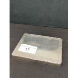 Heavy indian silver card case . 103 grams.