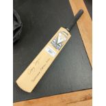 Small Cricket bat signed by Scottish captain 2004 Craig Wright .