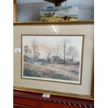 Limited Edition Print 7/500 depicting countryside scene signed malcolm butts .