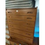 White and newton ltd mid century 6 drawer chest in very good condition .