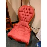 Beautiful example of a Reproduction spoon back chair .