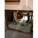 Vintage quality mahogany mirror .