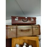 Vintage style trunk together with case .