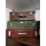 Lot of 3 vintage cases.