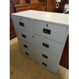 Military Campaign Chest of drawers painted white .