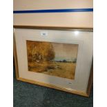 Water colour depicting Countryside scene signed and dated 1902 .