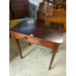 Beautiful example of a Victorian bow fronted Table with drawer