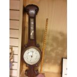 Large antique A & NCS Westminster barometer with art nouveau design .