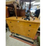 Edwardian inlaid style 3 drawer chest of drawers .