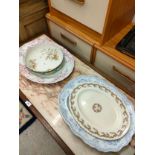 Selection of 1900s platters etc .