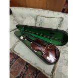 Maidstone violin with bow a/f with coffin case .