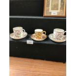 2 early aynsley cups n saucers together with Royal crown derby cup n saucer.