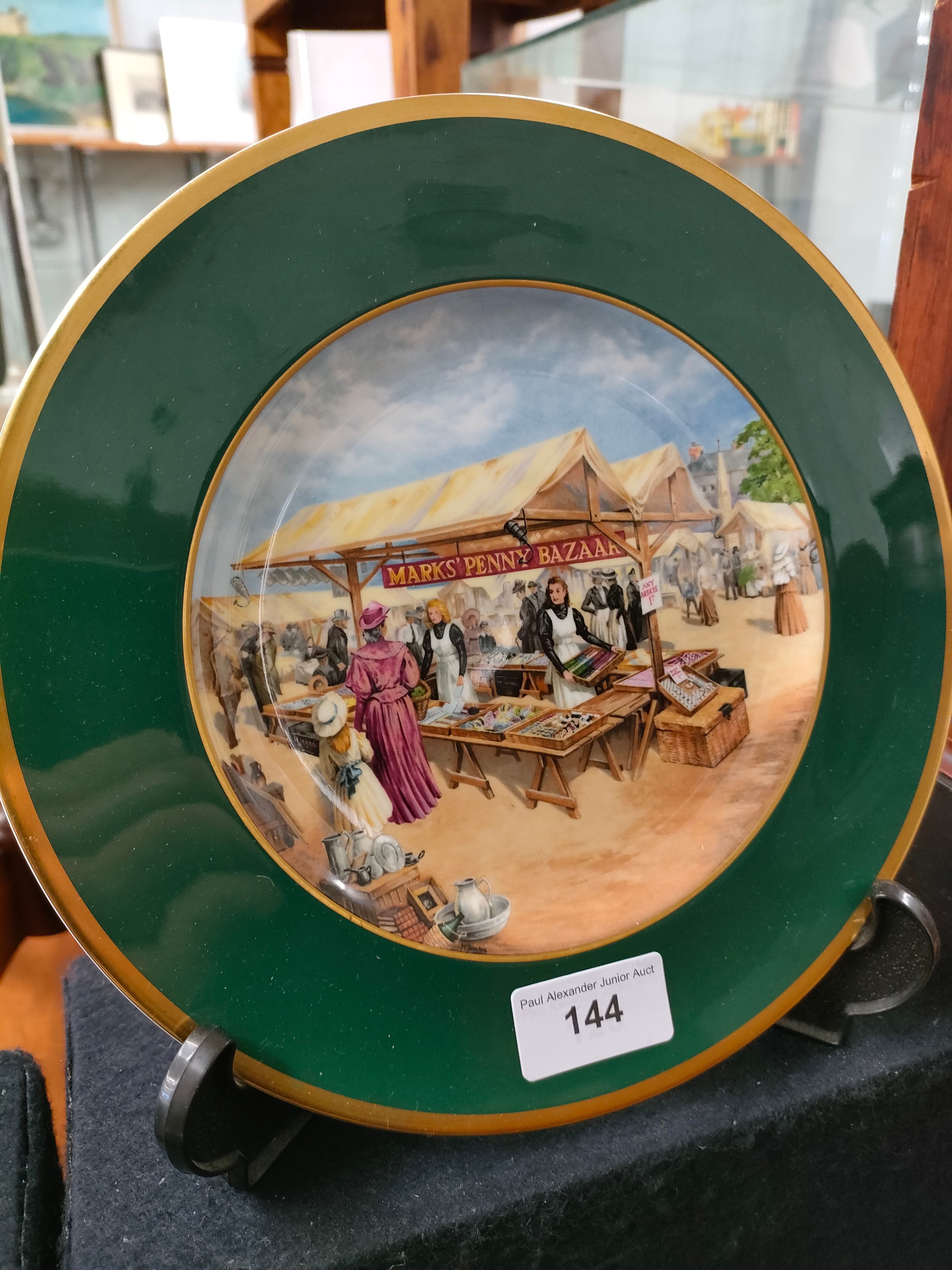 Original Royal Worcester marks and Spencer s advertising plate of marks penny bazzaar. - Image 2 of 3