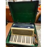 Hohner Carmen 2 model Accordian with fitted box .