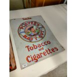 Reproduction player navy cut Tobacco sign .