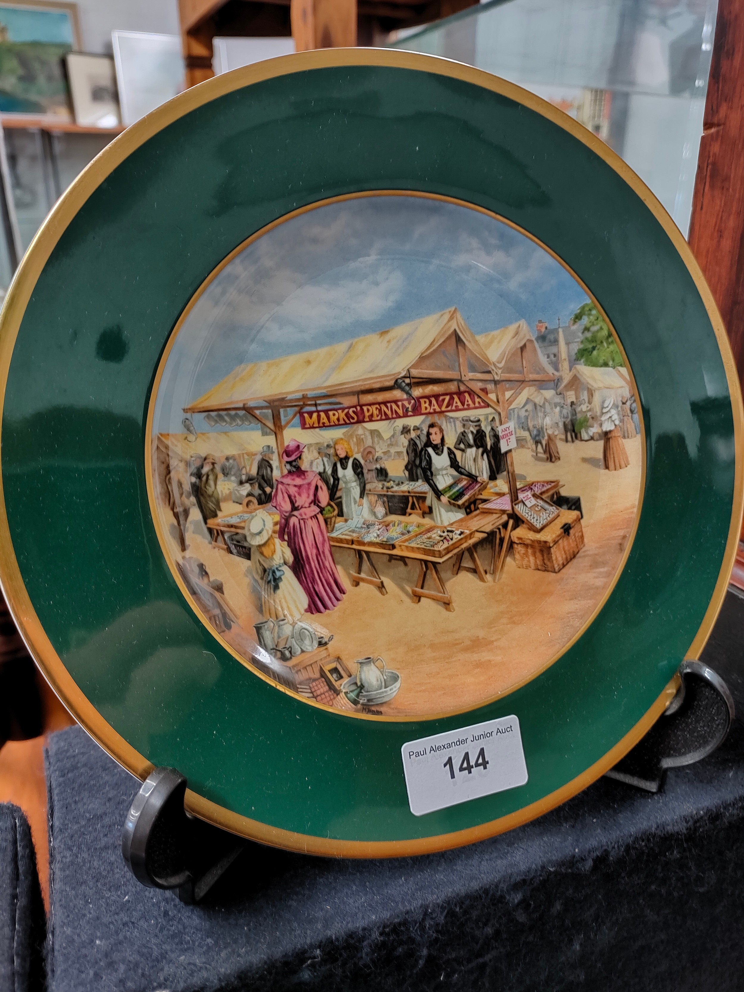 Original Royal Worcester marks and Spencer s advertising plate of marks penny bazzaar.