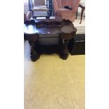 Victorian dressing table / ornate desk .