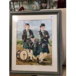 Water colour of the 3 princes signed by artist in framing .