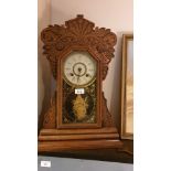 Large Gingerbread American Clock with Pendulum.