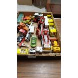 Box of playworn vehicles .