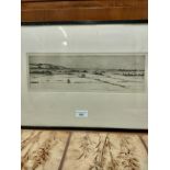 Scottish highland scene etching signed John g mathieson .