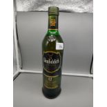 Bottle of Glenfiddich 12 year old single malt whisky full and sealed .