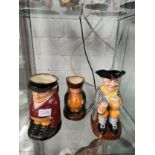 3 collectable Royal doulton character toby jug s.
