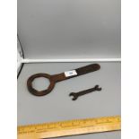 Vintage Austin and vauxhall motors ltd y743 collectable car spanners .