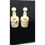 Pair of Limoges perfume bottles.