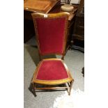 Edwardian High Back inlaid Chair top Quality Rare Chair .