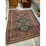 Large antique hand woven rug 8ft x 6 ft approximately.