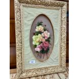 Still life oil painting depicting flowers signed S Nicol.