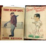 2 old cricket books .