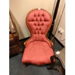 Quality spoon back button back chair.