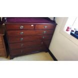 Victorian 2 Over 4 Chest of Drawers .